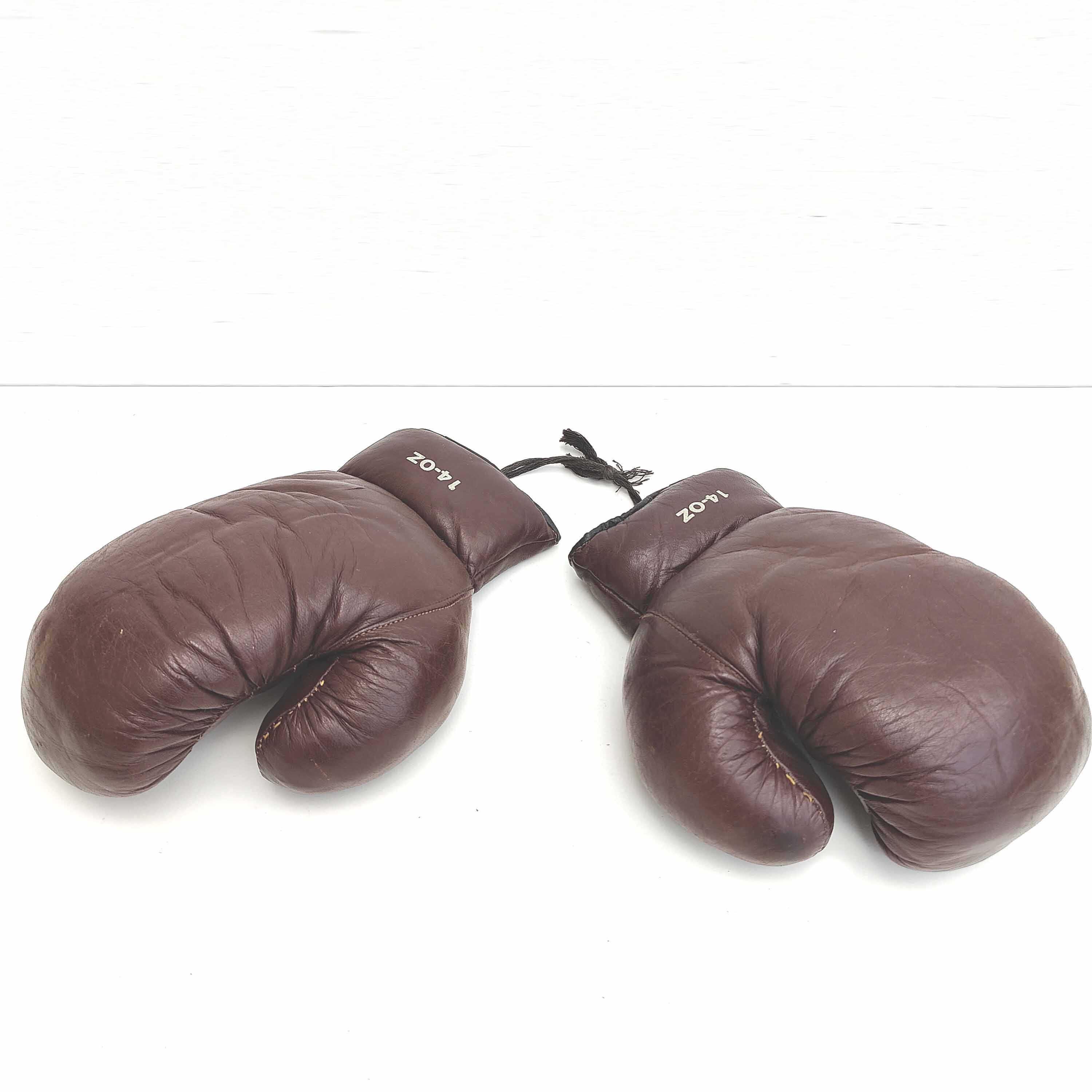 Vintage leather boxing gloves