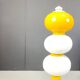 Mid century italian glass floor lamp, 1960s