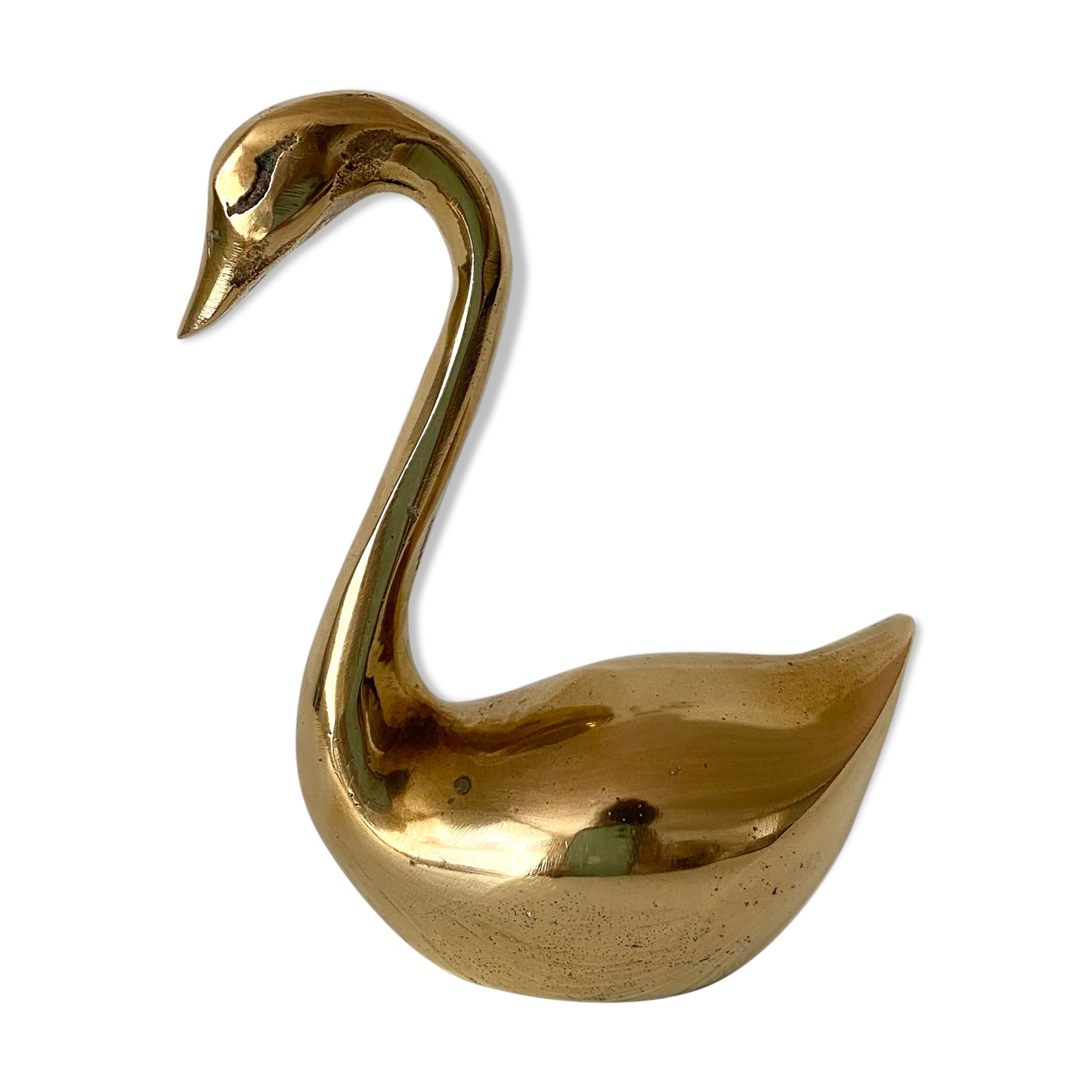 Brass swan