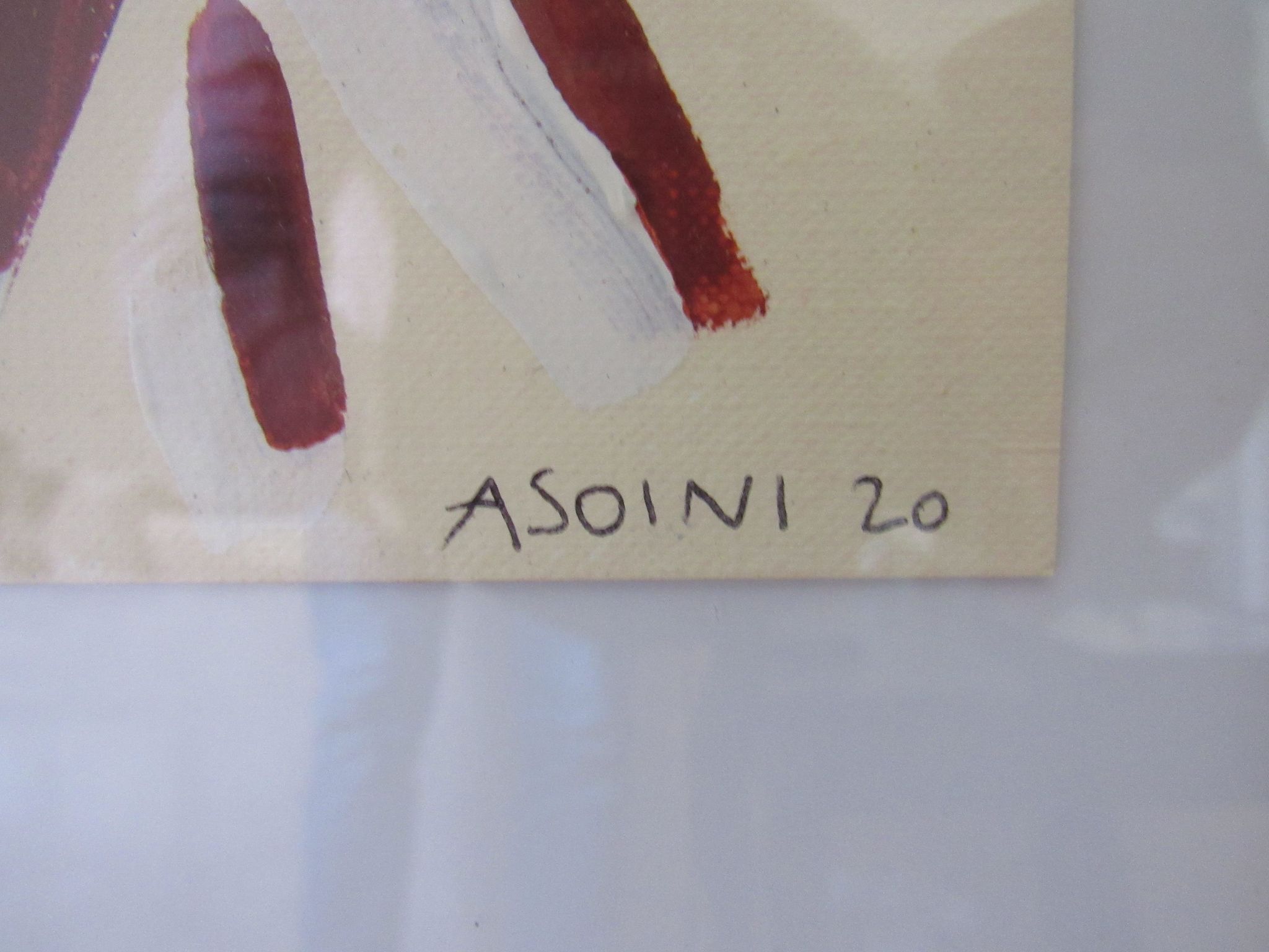 Composition abstraite, peinture par Laura Asoini