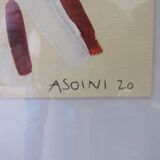 Abstract composition, painting by Laura Asoini