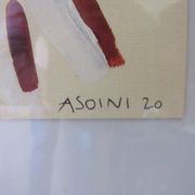 Composition abstraite, peinture par Laura Asoini