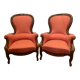 Paire de fauteuils Louis Philippe en acajou XIX siècle