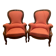 Paire de fauteuils Louis Philippe en acajou XIX siècle