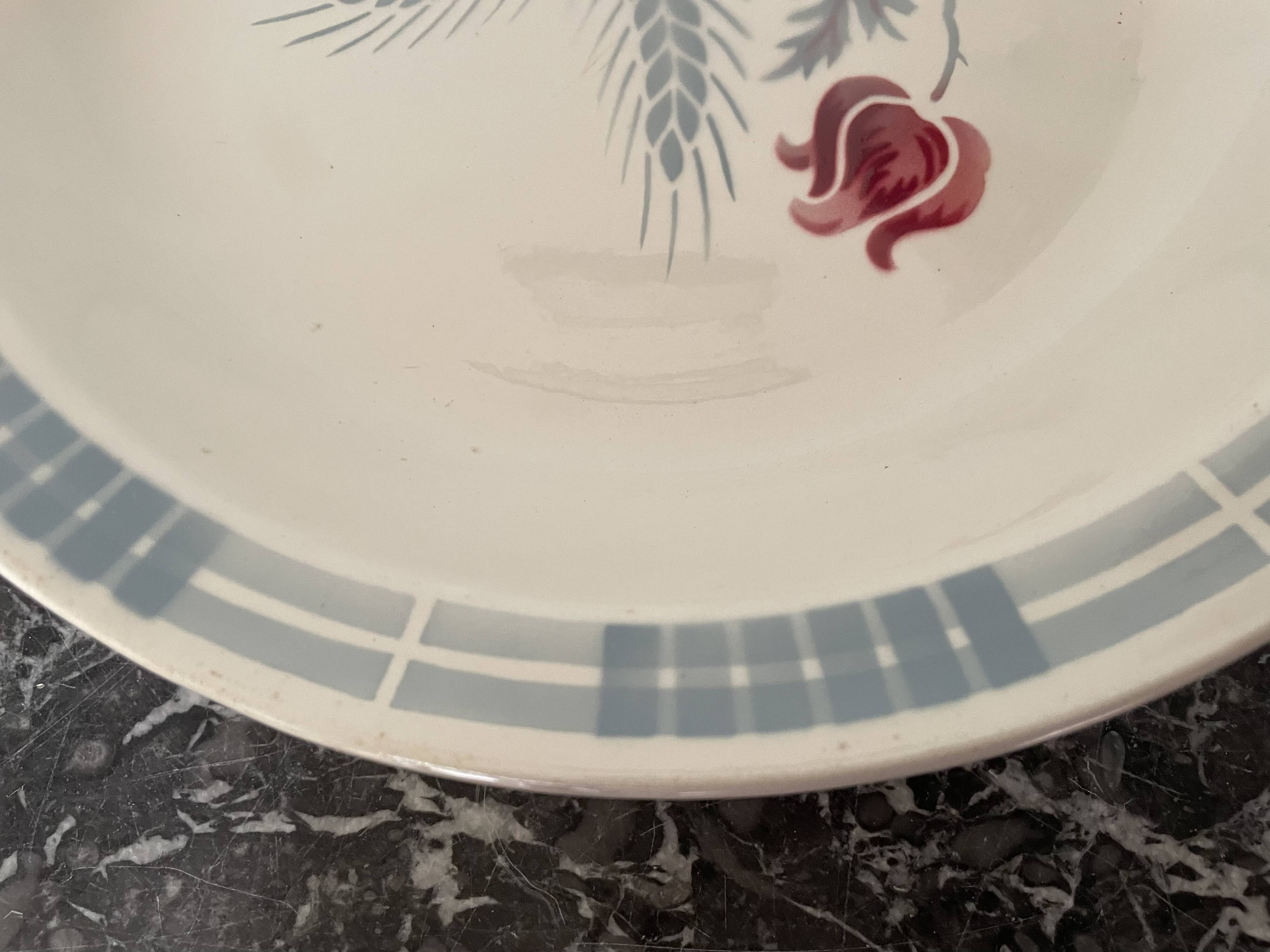 Hollow dish Sarreguemines model Carole