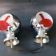 Two designer lamps without the eyeball base 1970