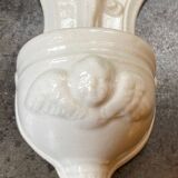 Bénitier en faïence Boch frères Kéramis, XIXème