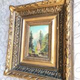 Paire de tableaux anciens