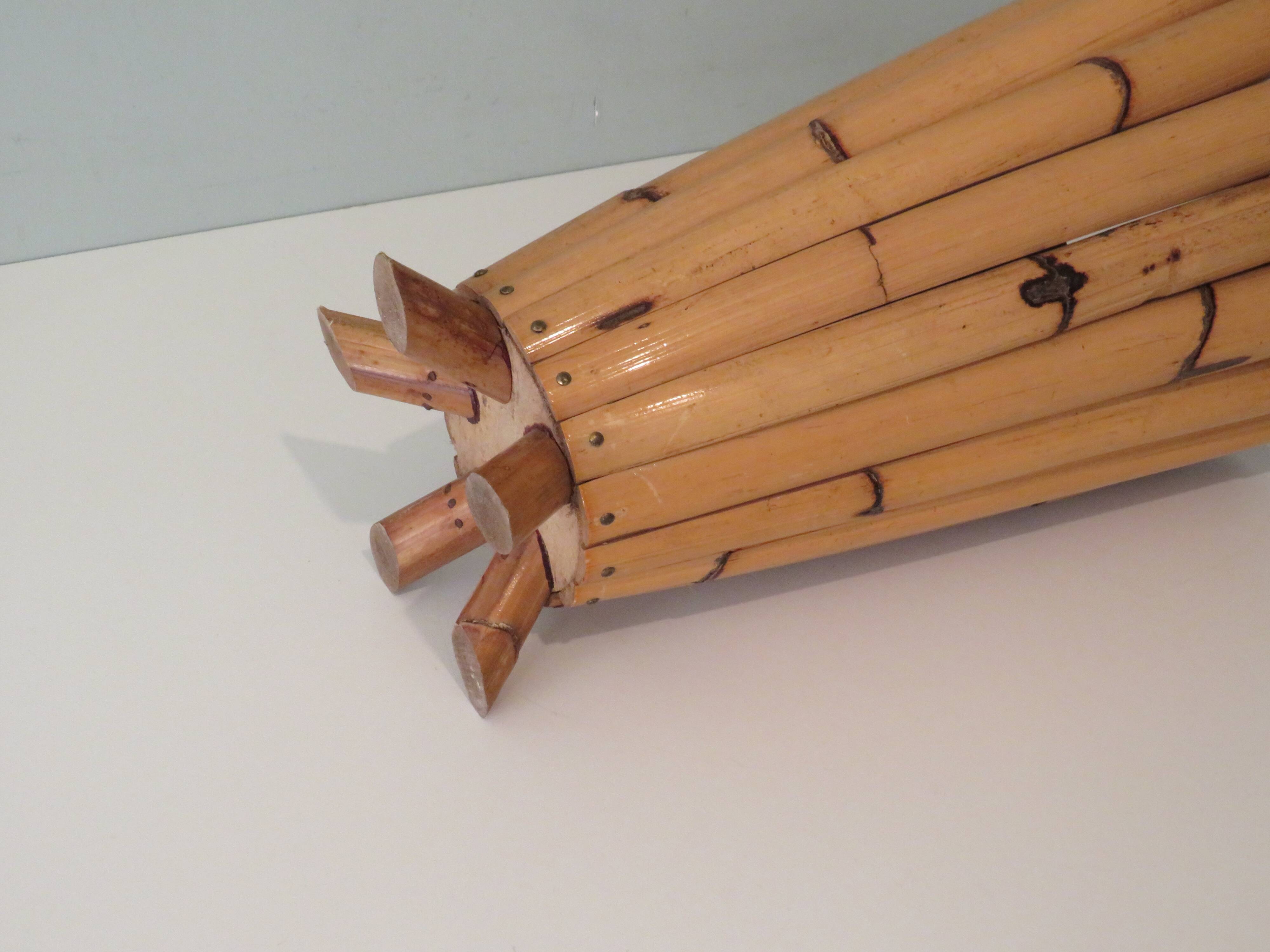 Bamboo umbrella stand, France 1950s