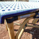 Pair of chairs bistro paris terrace in rattan and caning