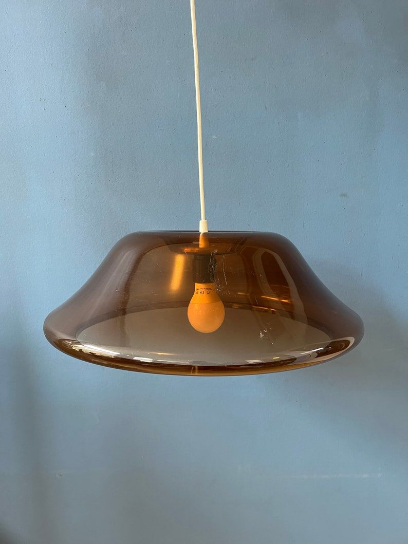 Vintage space age pendant lamp by Herda