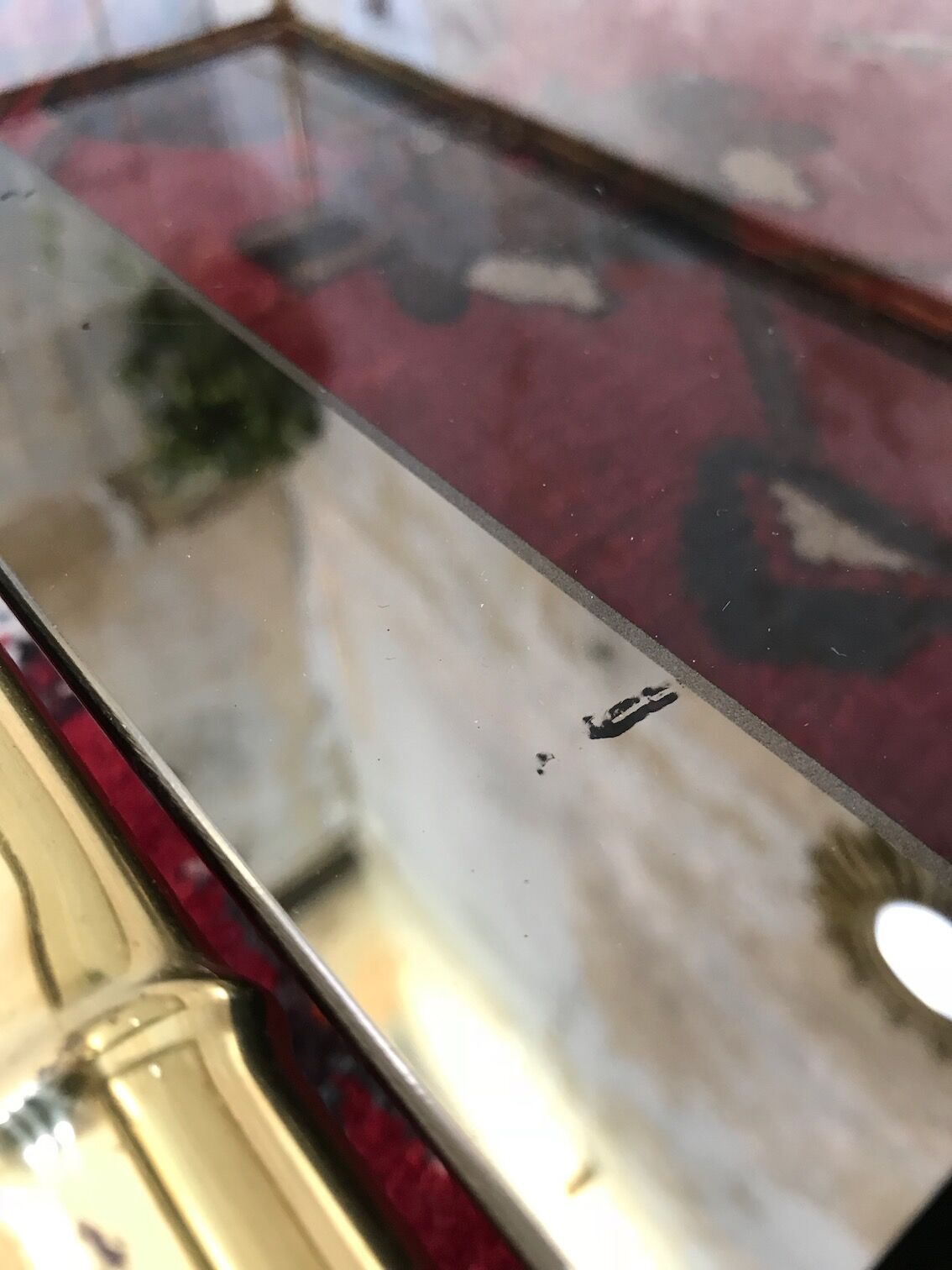 Bamboo imitation brass coffee table