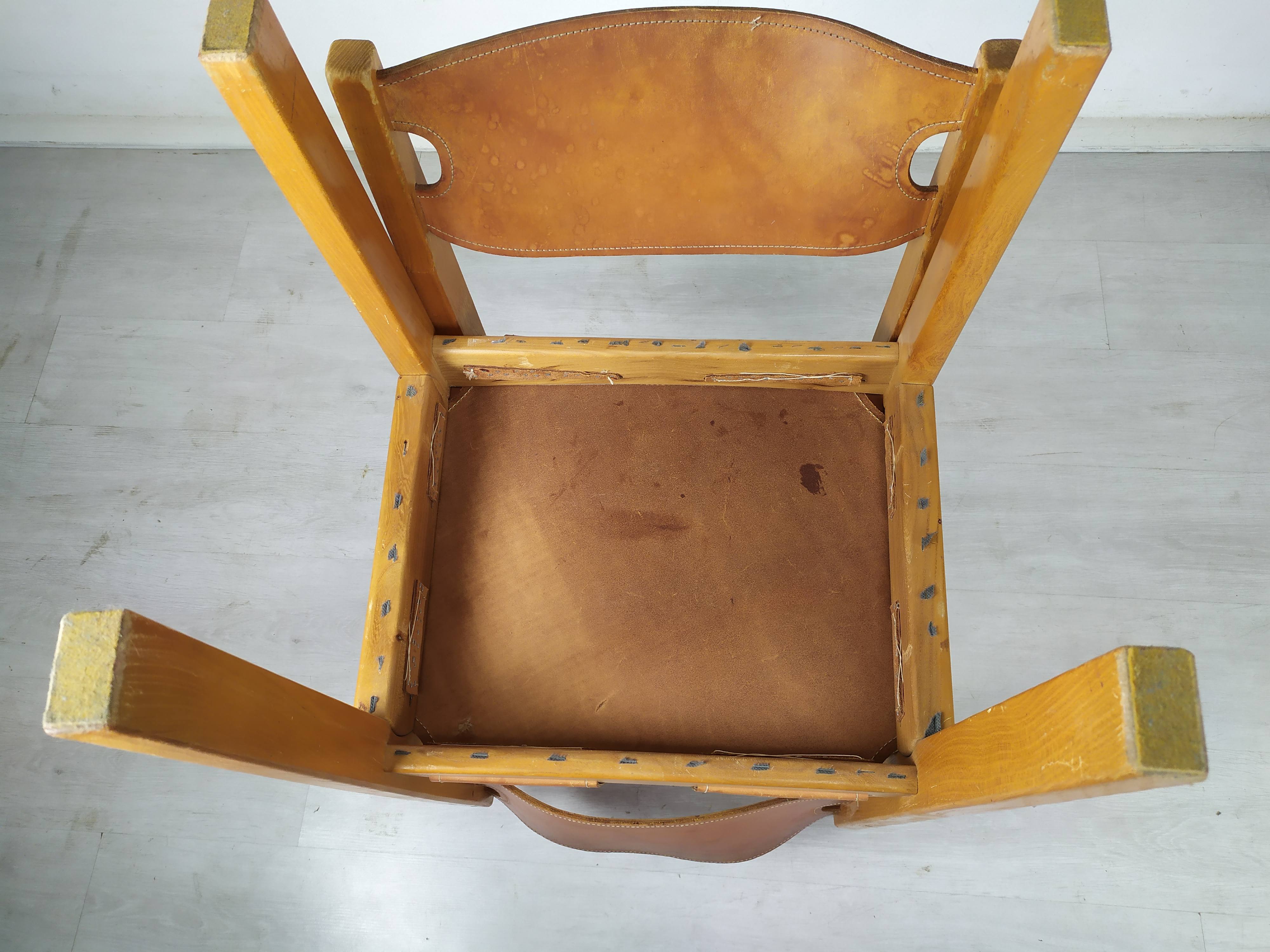Regain homemade leather chairs