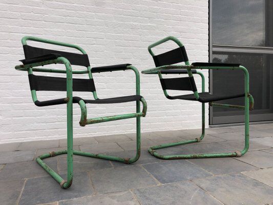 Set de 2 chaises de jardin par Hoste Huub, 1930s
