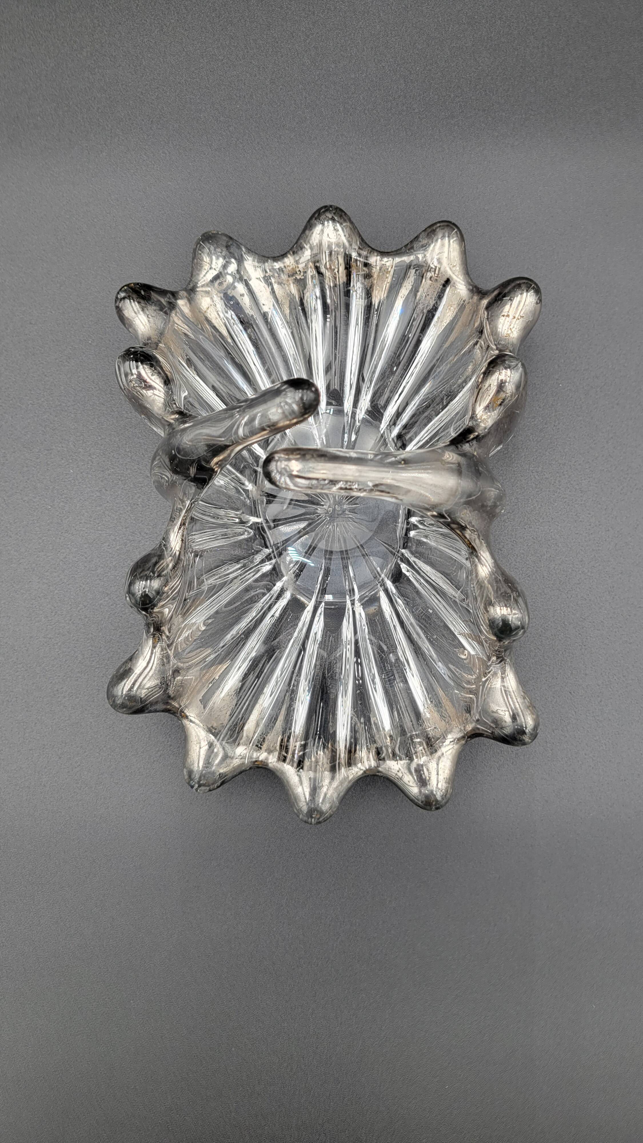 Art Deco glass empty pocket