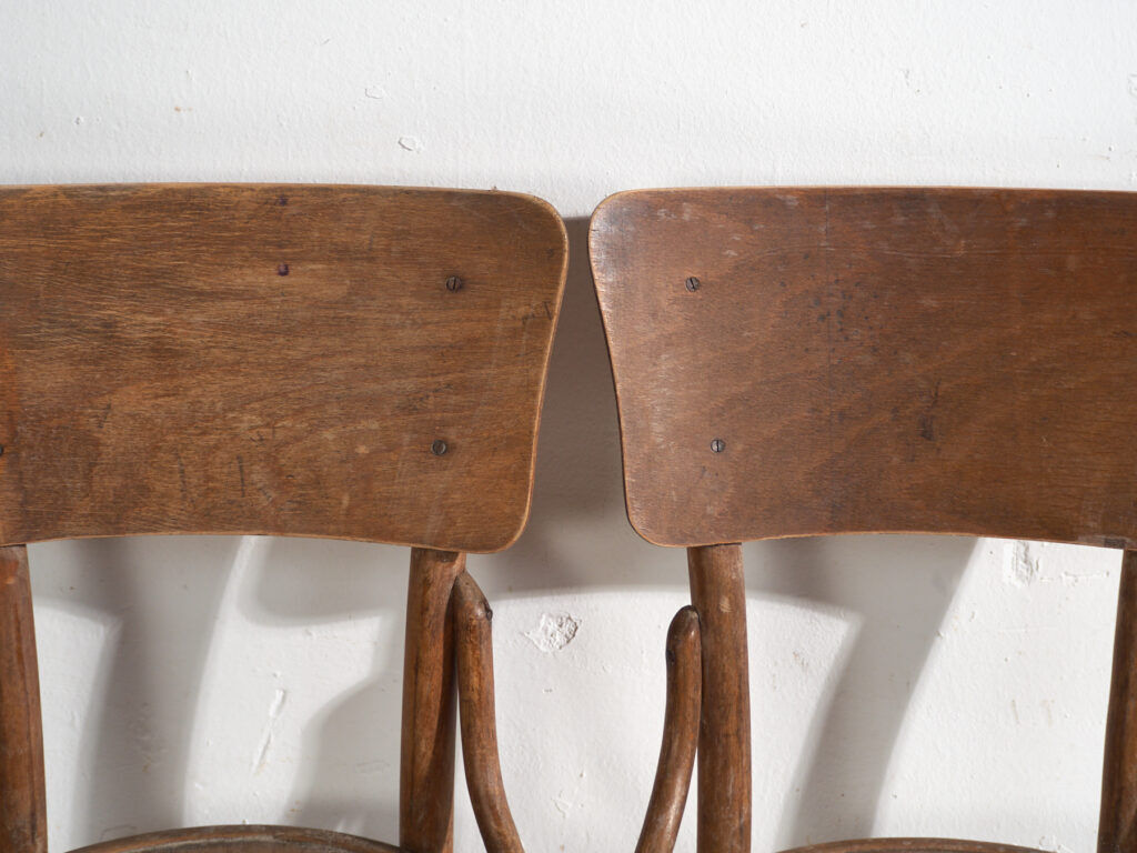 Pair of antique bentwood chairs in Thonet style – Central Europe, circa 1920