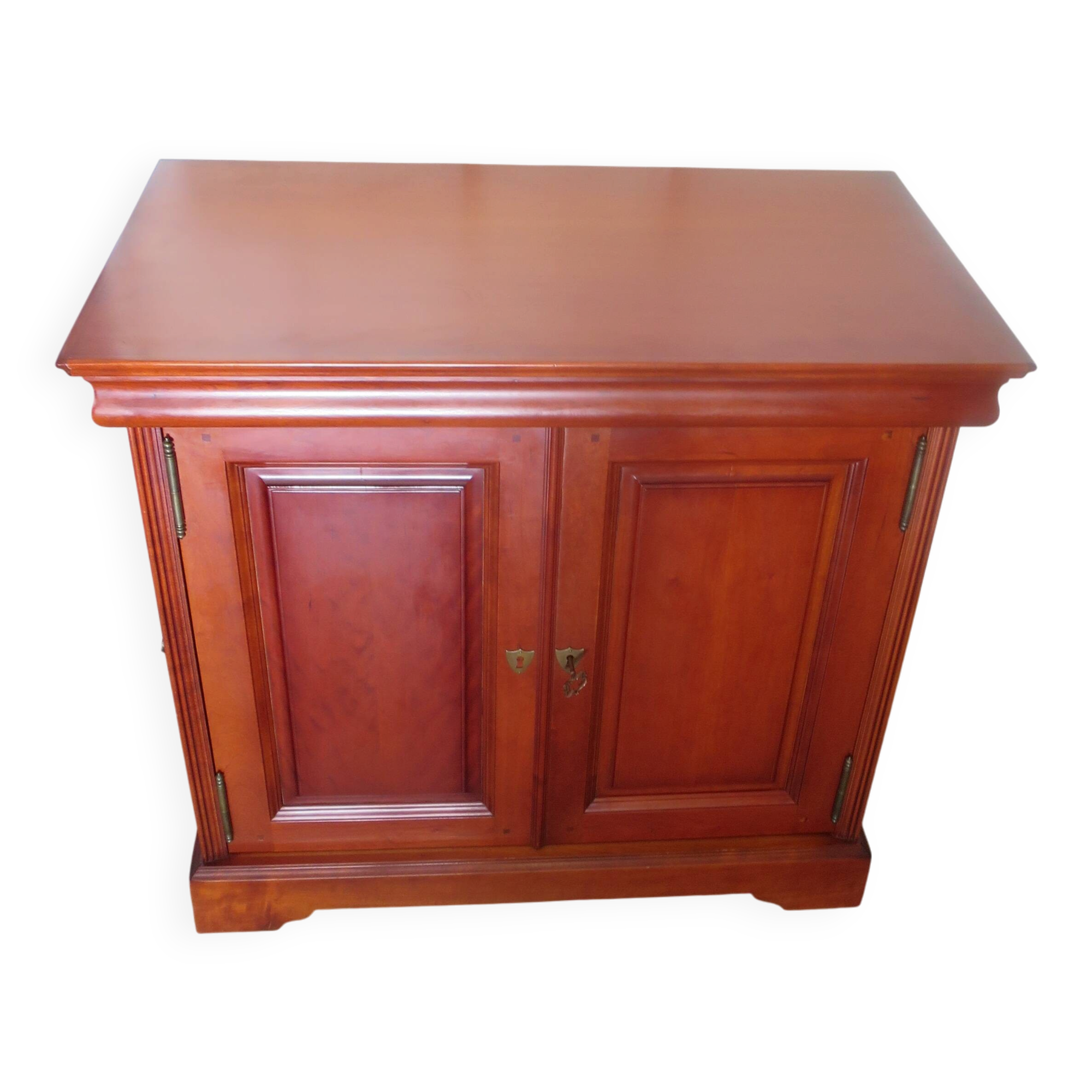 Occasional furniture - TV unit - Rotating tray - Louis Philippe - Solid wood