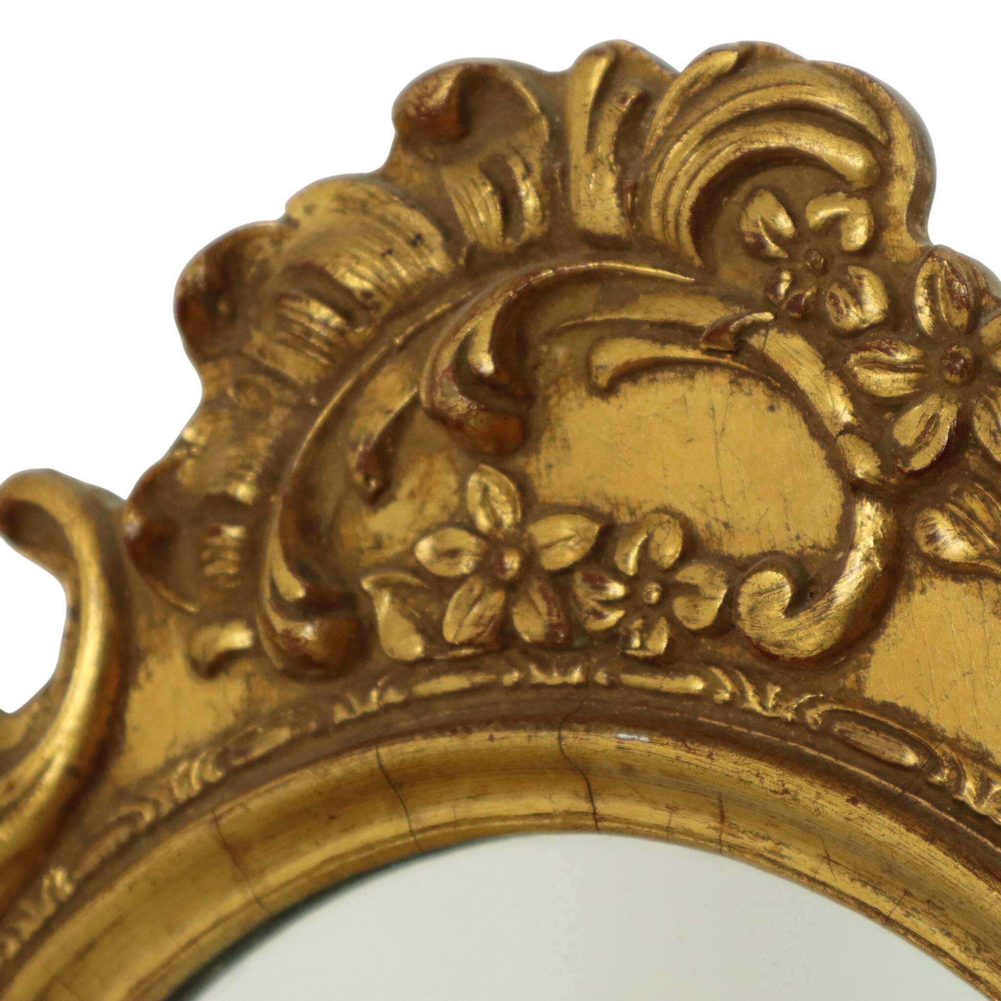 Classic Gold Leaf Mirror Crested Mirror Baroque Deknudt