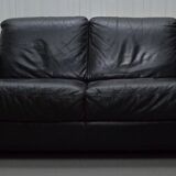 2-seater leather Natuzzi sofa with armchair