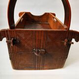 Antique Traditional Handmade Children's Crib Museum object Balkans 1890