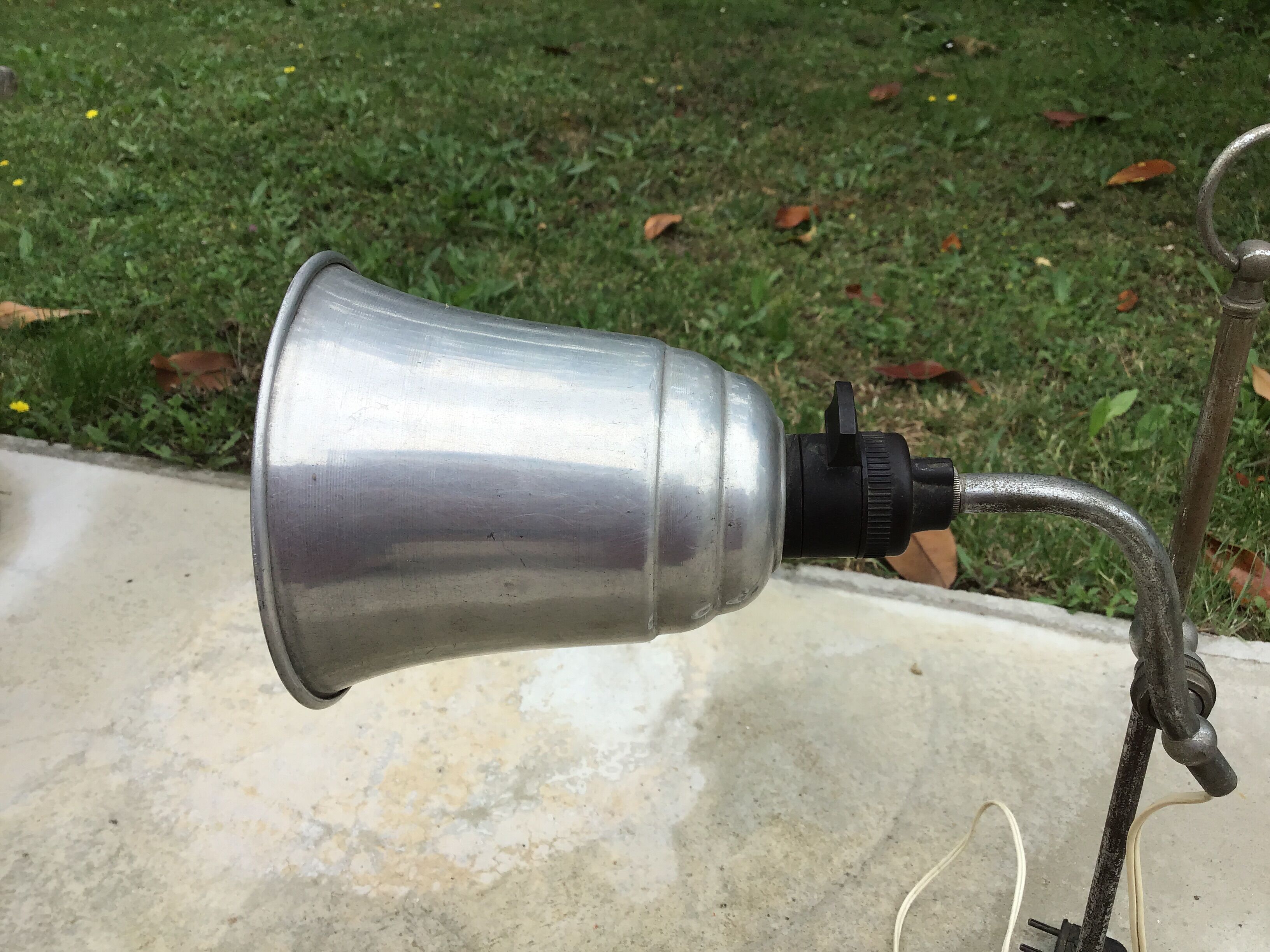 Swan collar office lamp offal aluminum day, workshop, Bakelite.