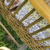 Wicker doll pram