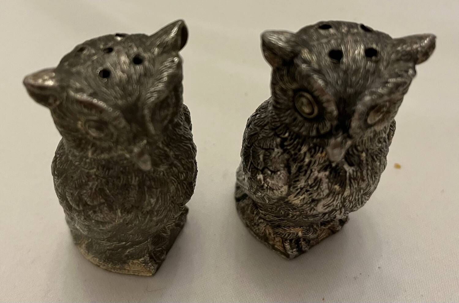 Silver metal salt pots