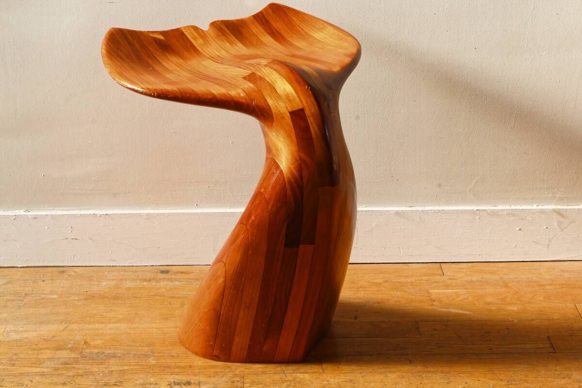 Tabouret queue de baleine, design Polyte Solet, La Sterne