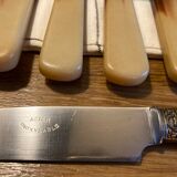 Set of 10 two-coloured bakelite knives