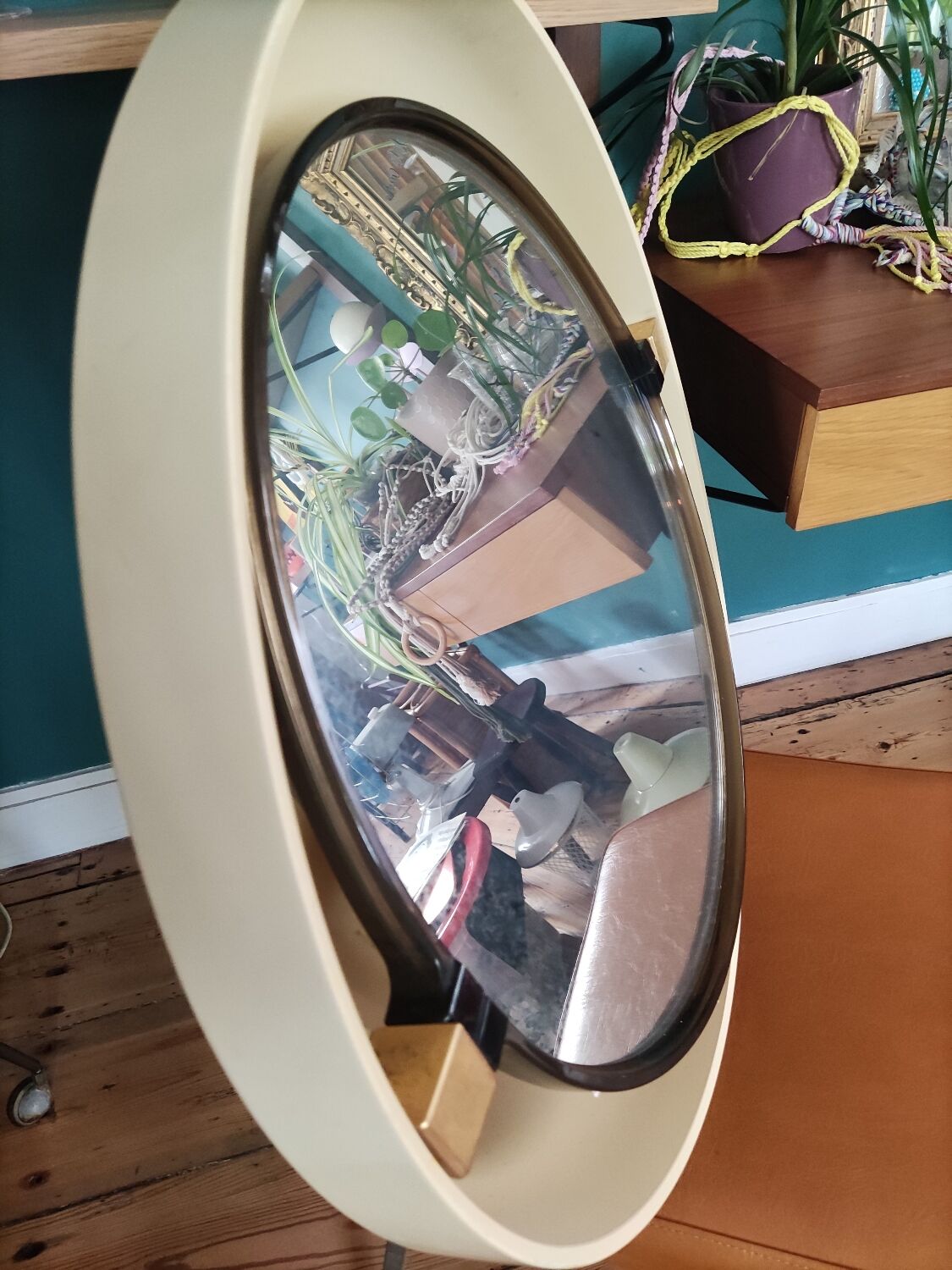 Miroir rétro éclairé Allibert année 70