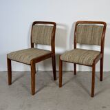 Set of two Scandinavian-style dining chairs