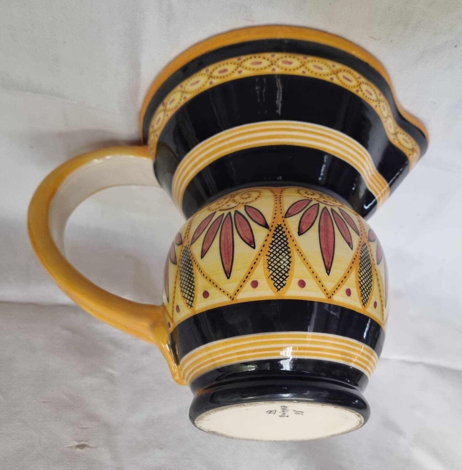 HB Henriot Quimper Brittany water jug