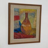 Swedish Oil on Canvas – “Vase”  by Britta Ringvall