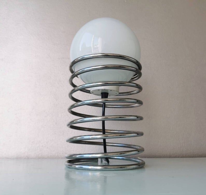 Vintage spiral table lamp 1970