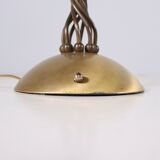 Floral lamp in brass tulle