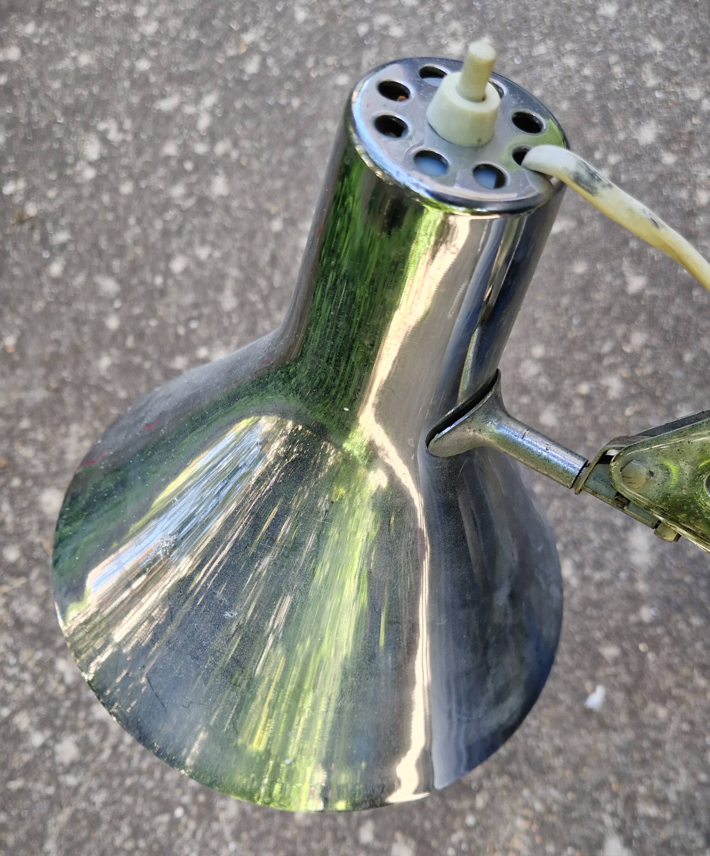 LUXO Jac Jacobsen EO 1961 chrome articulated lamp