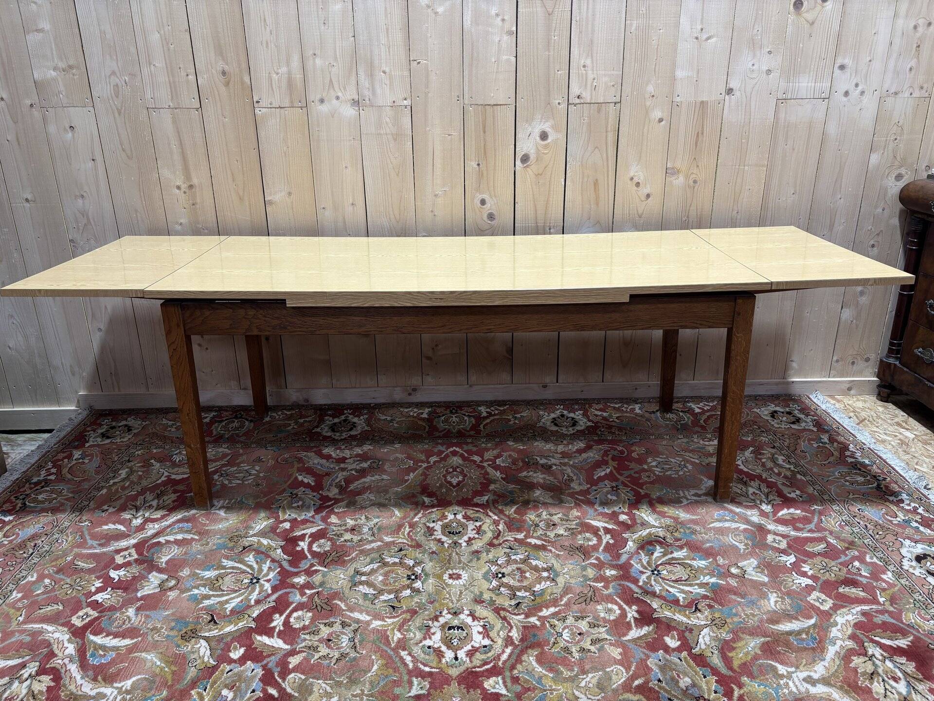 Oak and Formica dining table