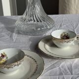 Vintage glass decanter in hot air balloon style H31 D18