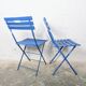 Pair of folding garden chairs