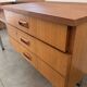 Coiffeuse scandinave vintage en teck, années 60