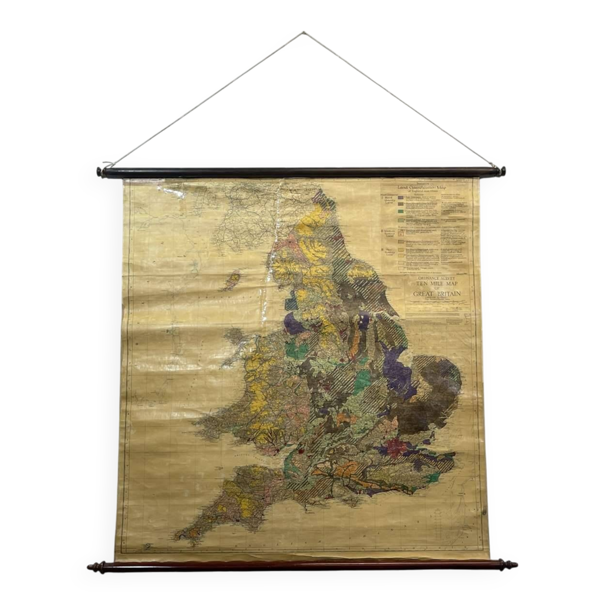 English map from the 1950s