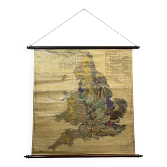 English map from the 1950s