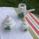 Chocolatiere coffee maker and two sugar bowls, made in Germany, Bavaria, Bareuther, waldsassen, number 283