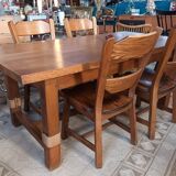 Solid oak farmhouse table