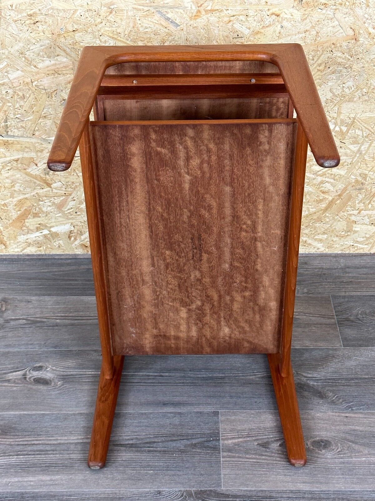 60s 70s teak side table with drawer Arne Wahl Iversen Denmark