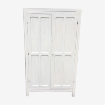 Armoire parisienne deux portes blanc