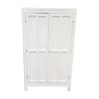 Armoire parisienne deux portes blanc