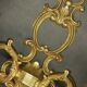 Pair of large wall sconces in Baroque / Rococo / Louis XV style - gilded bronze