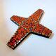 Vintage ceramic mosaic cross