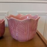 Set of three ceramic planters